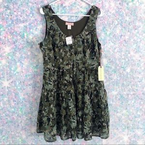❤️Nordstrom’s Band Of Gypsies Camo Ruffle Dress
